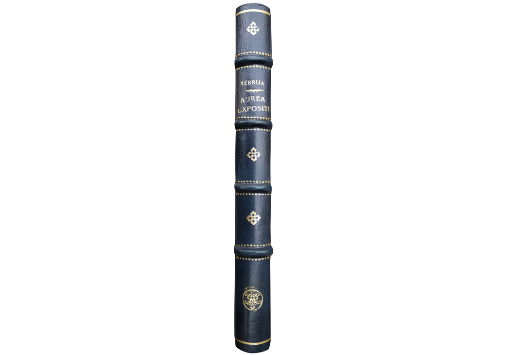 Aurea expositio-Nebrija-Jorge Coci-Incunabula & Ancient Books-facsimile book-Vicent García Editores-11 Dust jacket spine